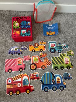 Mideer Cardboard Puzzles - Animals and Vehicles for aged 2+