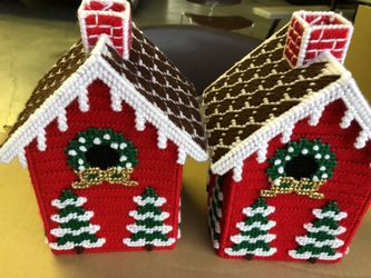 Crochet Christmas Tissue Holders