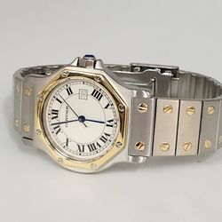 Vintage Cartier Santos Octagon Two-tone Automatic Watch 30mm stainless steel and 18K gold