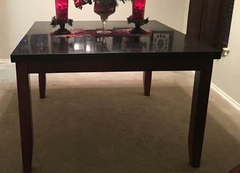 MARBLE COUNTER HEIGHT TABLE
