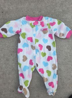 Carters Baby Girl Fleece Footed Sleeper Pajamas