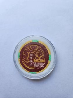 Year of the Tiger Commerce Casino $5 Collectible Chip #2009