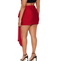 Size 2X Fashion Nova Skort - Red
