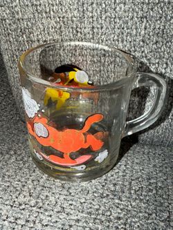 McDonald’s 1978 United Feature Syndicate Garfield Odie Character Glass Mug Used.