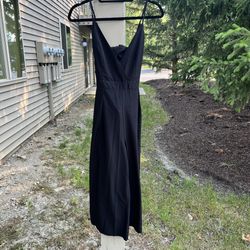 SHEIN V-Neck Sleeveless Ribbon Tie Back Jumpsuit