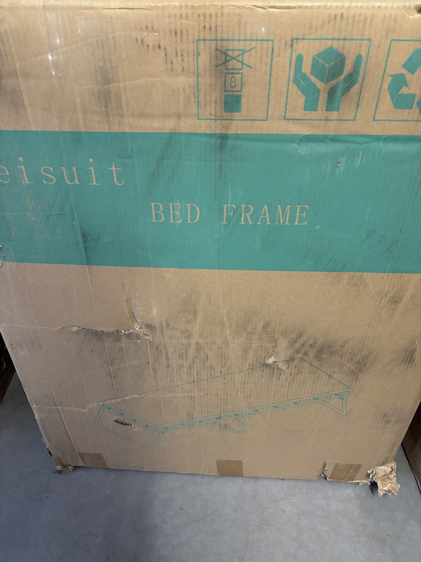 LEISUIT Folding Bed with Memory Foam Mattress Brand New Twin