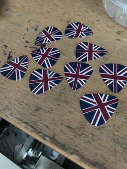 Guitar picks UK flag 10 pc