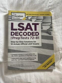 Princeton Reviews LSAT Decoded Book