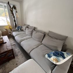 L Sectional Sofa. Measurements In the Pictures 