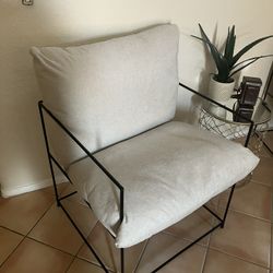 Two  Metal Framed Chairs. 