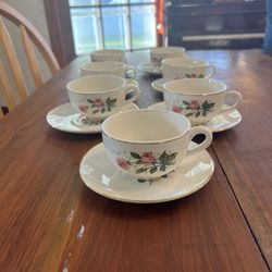 Vintage Set Of Cups And Saucers 