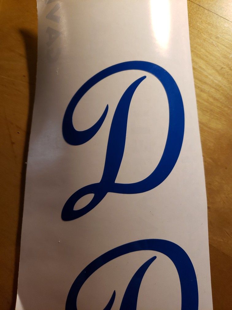 Dodgers D ECAL Decal Sticker