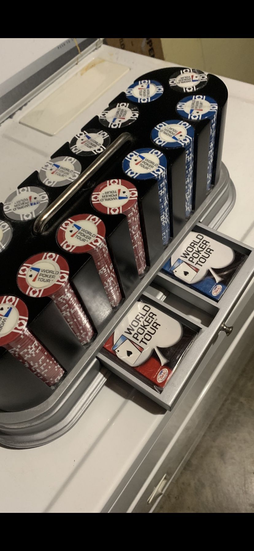 WPT Poker Chips And Rack