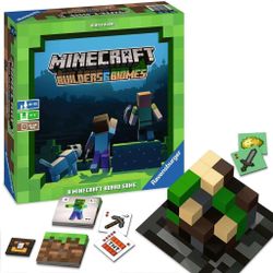 🎁 Minecraft Ravensburger: Builders & Biomes - Engaging Strategy Board Game Great Christmas Xmas Gift Enthusiasts