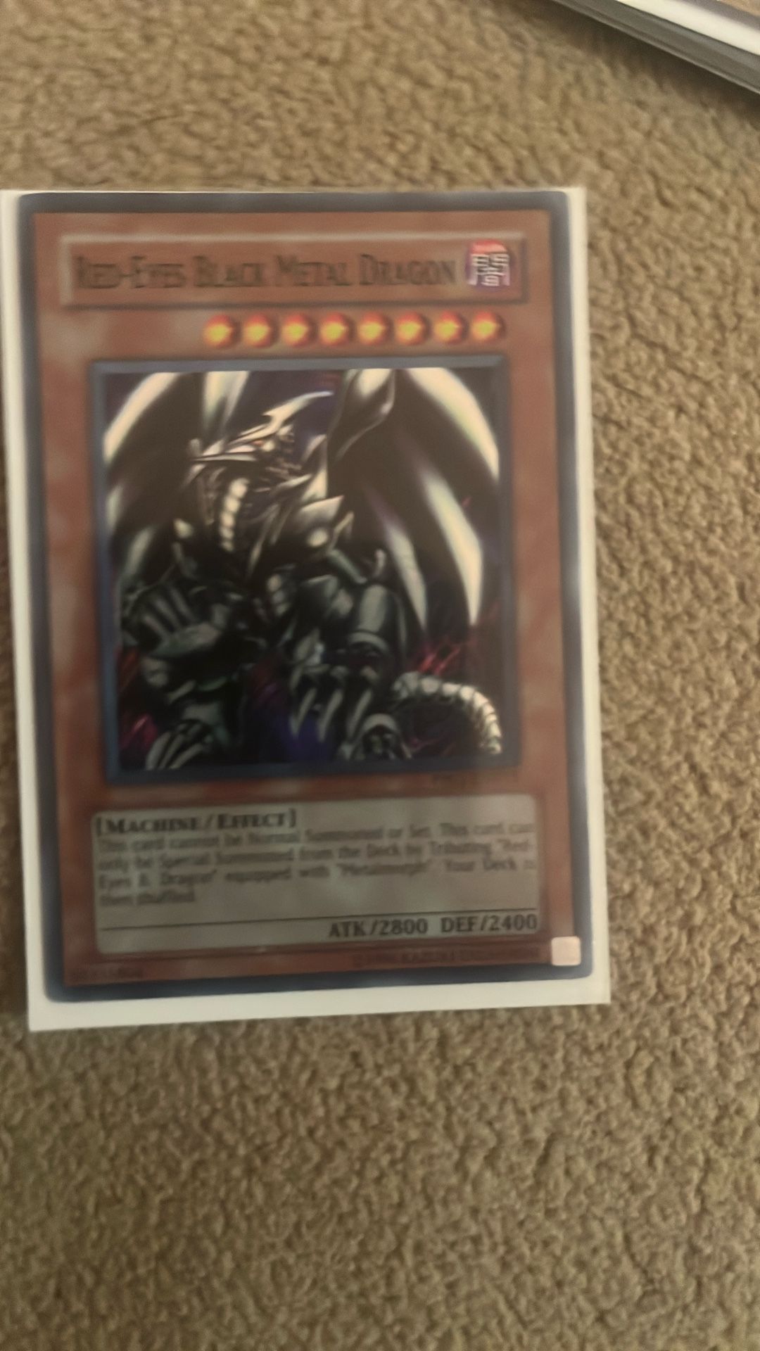 Red eyes black metaldragon holograph first edition