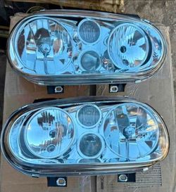 99-06 Volkswagen Golf | 99-02 Volkswagen Cabrio Headlights Faros Calaveras Micas Luces Lamps