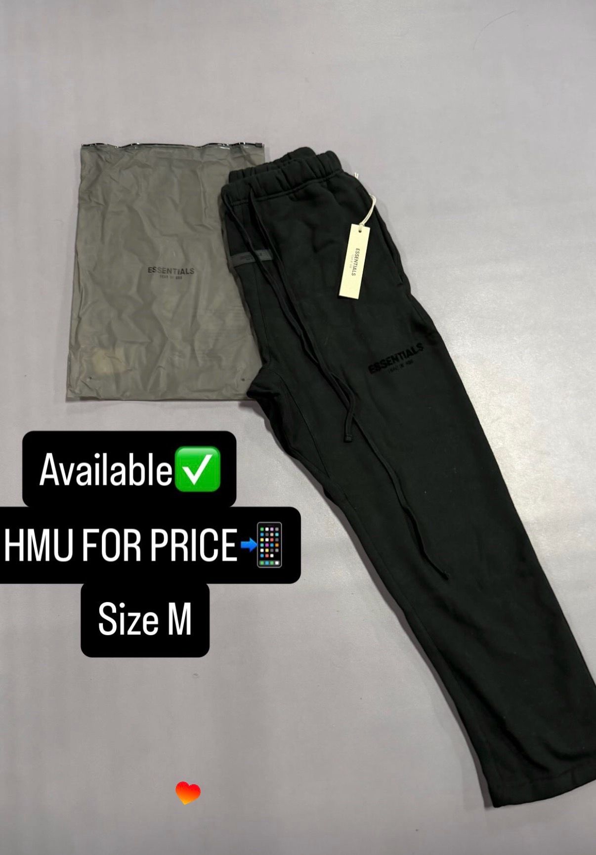 Black essential sweats