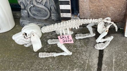 Halloween Skeleton Dog Decoration