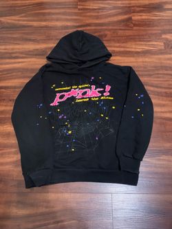Sp5der P*nk Hoodie Black Young Thug Punk 2021 Medium Spider