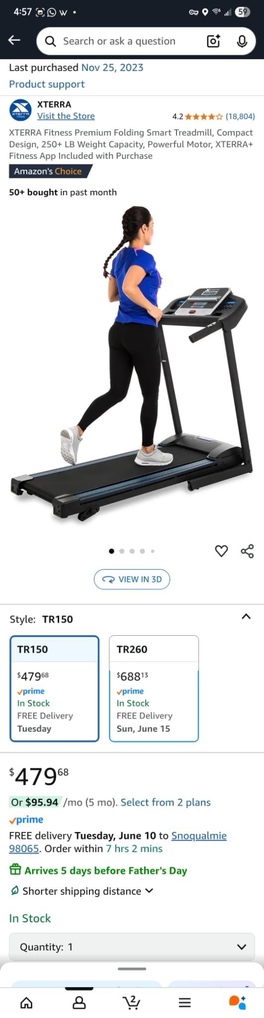 XTERRA SMART Treadmill