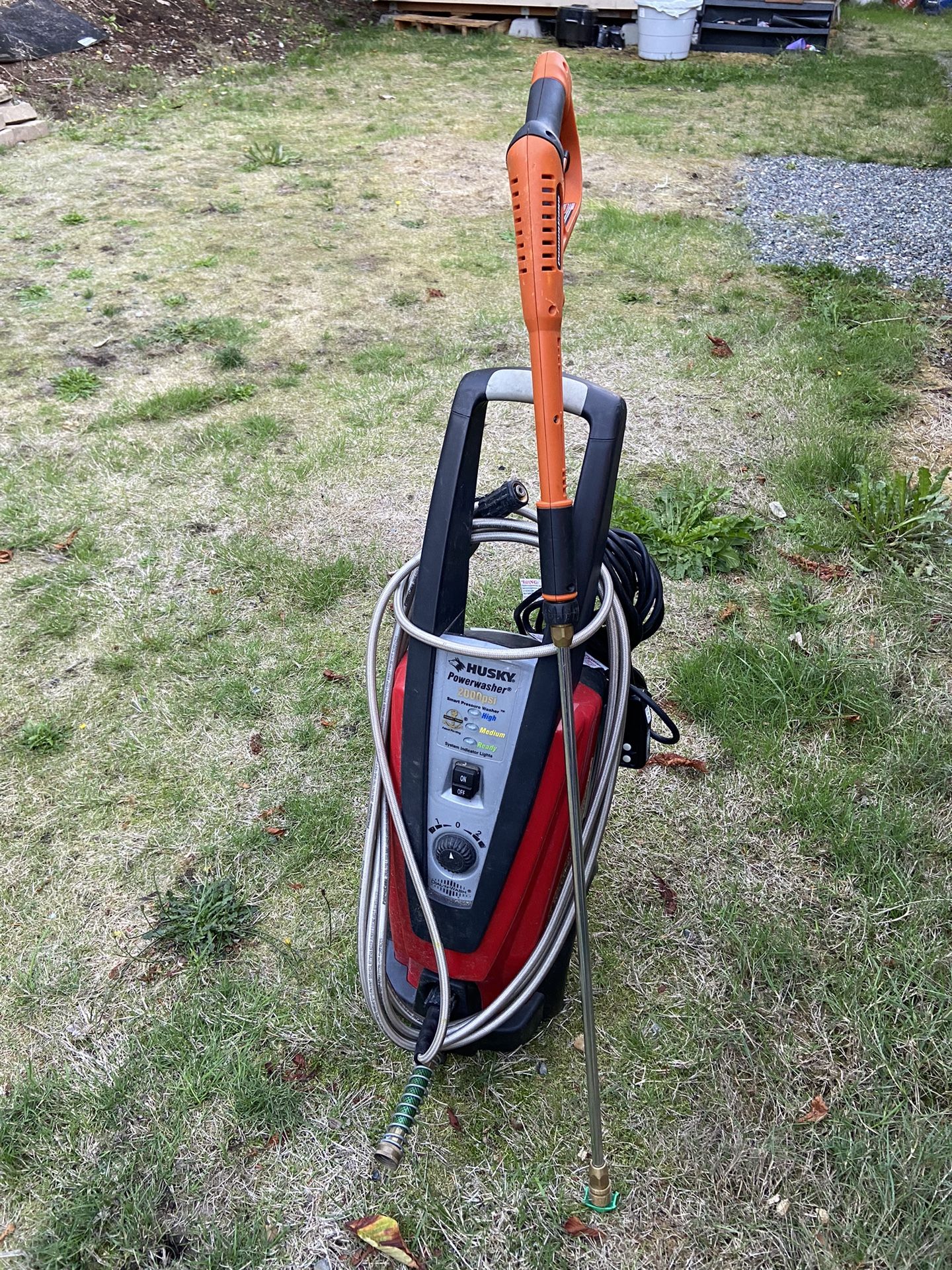 Husky Electric Pressure Washer 2000 Psi Spray Gun