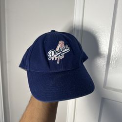 Vintage 90s Nike LA Los Angeles Dodgers Script Baseball Cap Hat MLB Ohtani 7 3/8