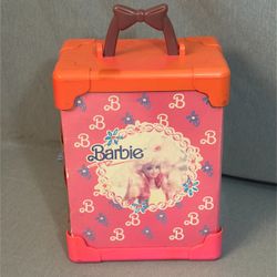 Vintage Barbie Plastic Carry Case Storage Trunk