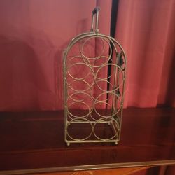 Metal Table Top Wine Rack Seven Bottles Grand Prairie