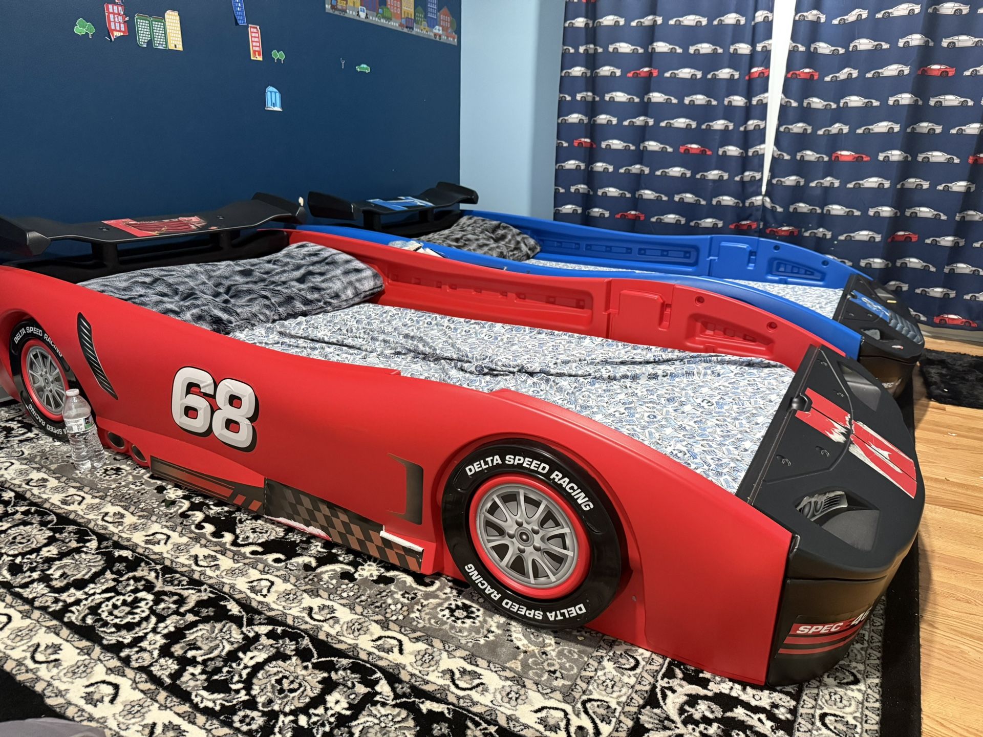 Delta Children Turbo Race Car Twin Bed For Kids
