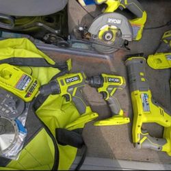 Ryobi Cordless Tools.  Read Details 