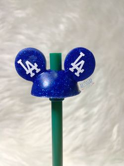 Dodger Mickey Straw Topper