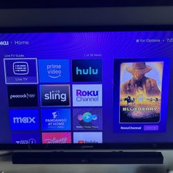Samsung 55 Inch LED and Sound Bar