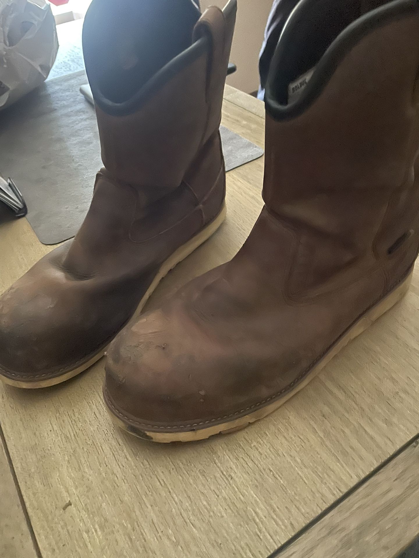 🔥BRUNTS size 11.5 Work Boots – Tough, Waterproof, and Ready for Anything!🔥 💥LIKE NEW – BUILT FOR REAL WORK