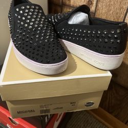 Black Michael Kors Slip On