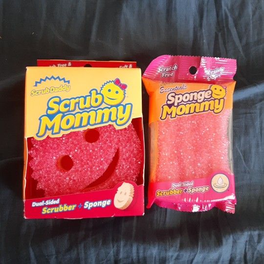 Scrub Mommy & Mini Combo Two-Sided Soft Absorbent & Scratch-Free Sponge - Pink
