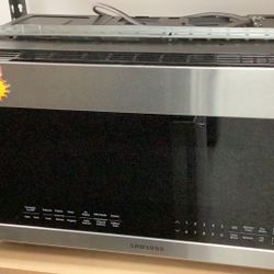 Fabulous Samsung 30 Inch 2.1 Ft.³ Over The Range Microwave With Sensor Cook And Precise Glass Controls.