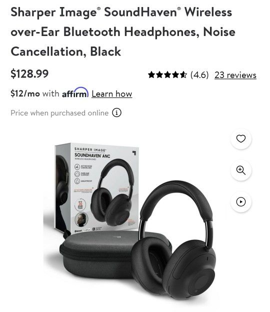 Noise Cancelling Sharper Image Studio Pro Wireless Headphones