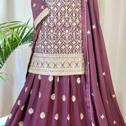 Lehenga Choli - Bridal & Wedding Georgette Lehenga - Indian Lehenga Dress - Designer Lengha for Woman- Indian Wedding Lehenga - Eid Gift