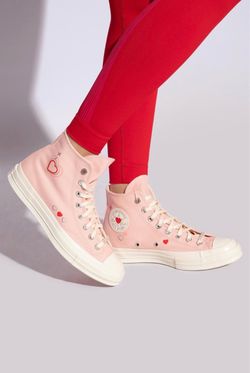 Converse Chuck High Top Y2K Heart Sneakers size 3.5