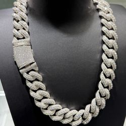 Monster VVS 22mm Moissanite Cuban Chain 22 inch
