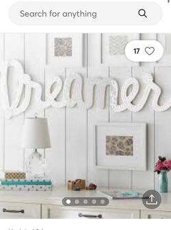 Pottery Barn x Junk Gypsy Mirrored “Dreamer” Wall Art