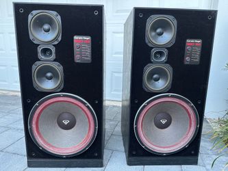 Cerwin-Vega! 380 SE vintage 3-way tower speakers 15" woofers