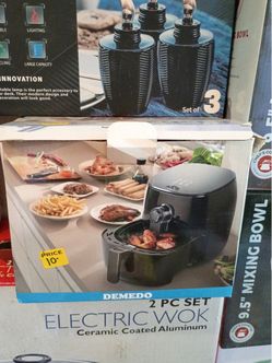 Demedo Electric Wok 2 PC Set