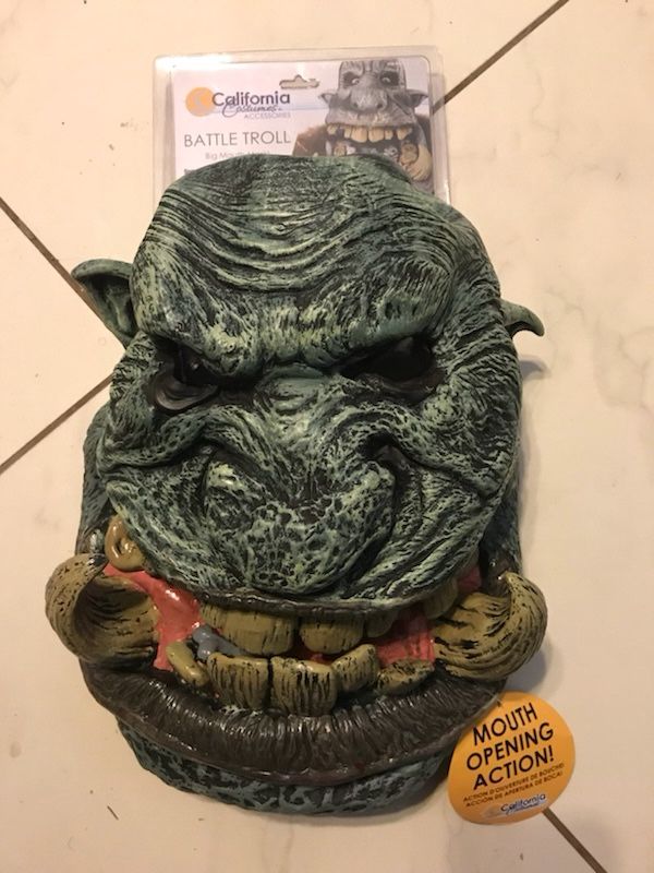 Halloween battle troll mask