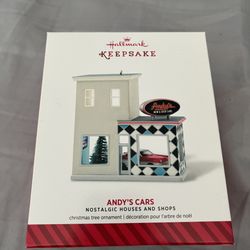 Hallmark keepsake, Andy’s car, nostalgic house and shops Christmas 2014 A099
