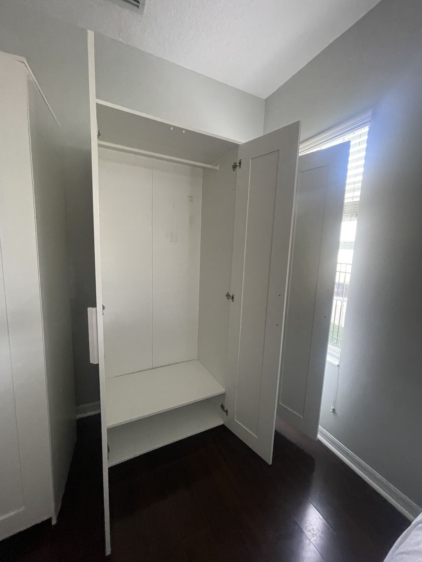 three-door wardrobe with mirror