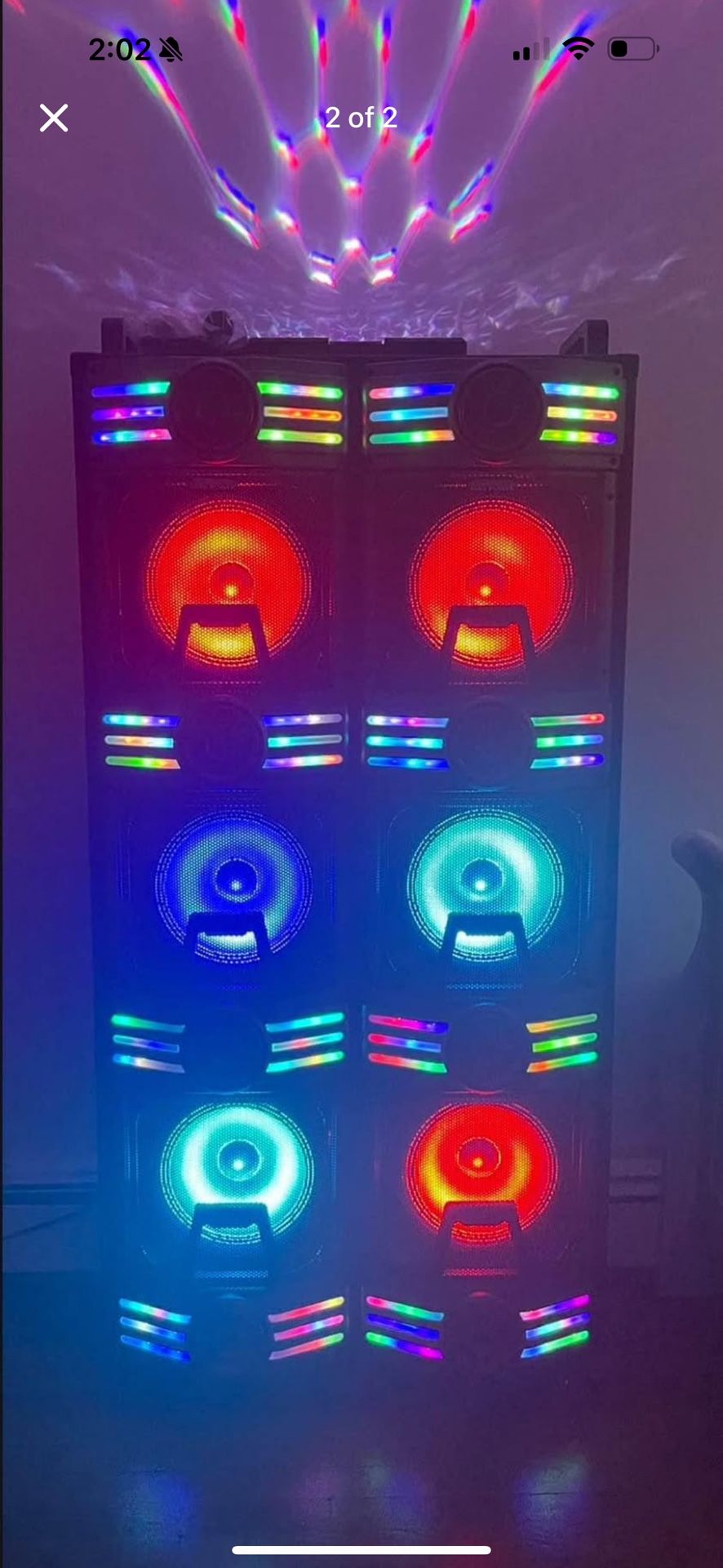 Max Power 20,000 Watts MPD6201 6 10'' Woofers DJ System Laser Light