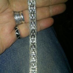 Sterling silver bracelets Italy. Hand Made.29 Gram