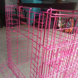 Pink Petmate Puppy Kennel