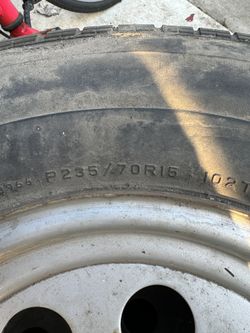 Two Rims R15 Whit Tires